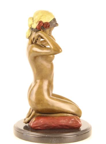 Statua scultura donna bronzo