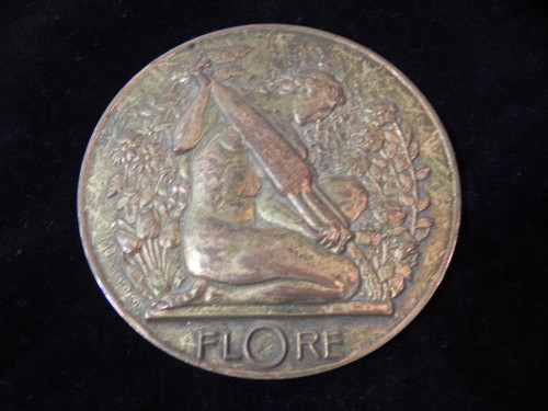 Medaille flore artnouveau - medaille,