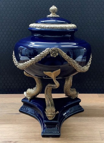 Vaso porcellana bronzo scatola
