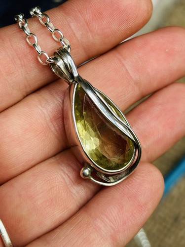 Collana grande argento e - collana,
