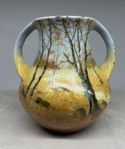 Massier delphin vase art - massier,
